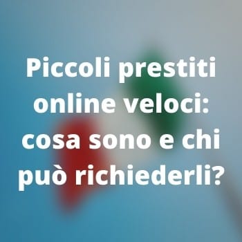         Piccoli prestiti online veloci
