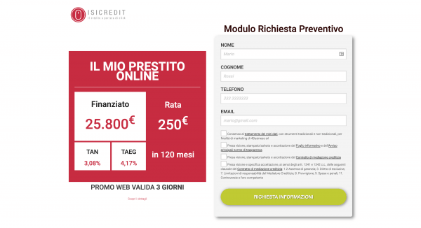 ISICredit - Prestito fino a 50 000 €