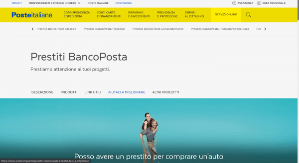 Poste Italiane - Prestito fino a 60 000 €